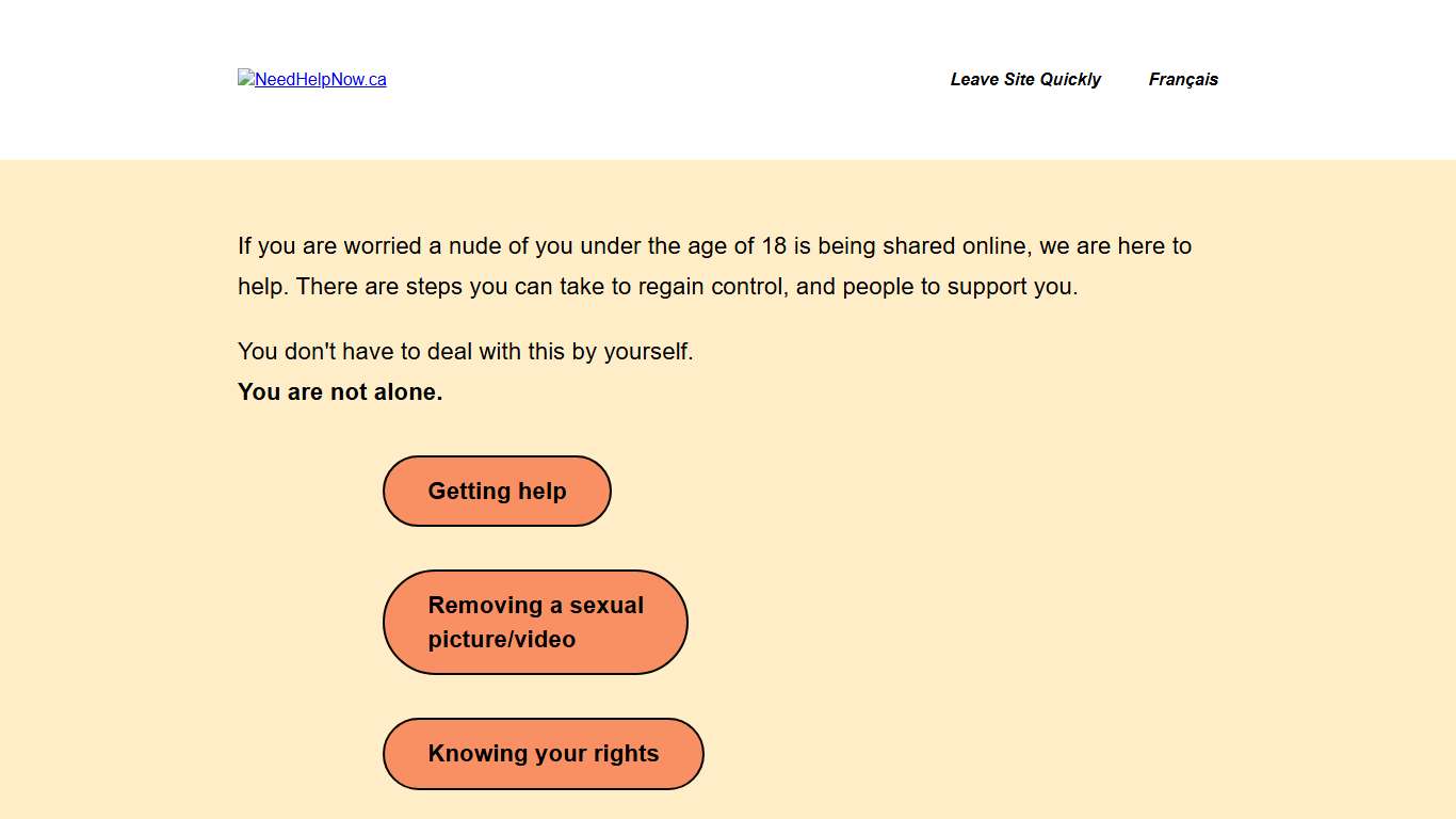 NeedHelpNow.ca – Home