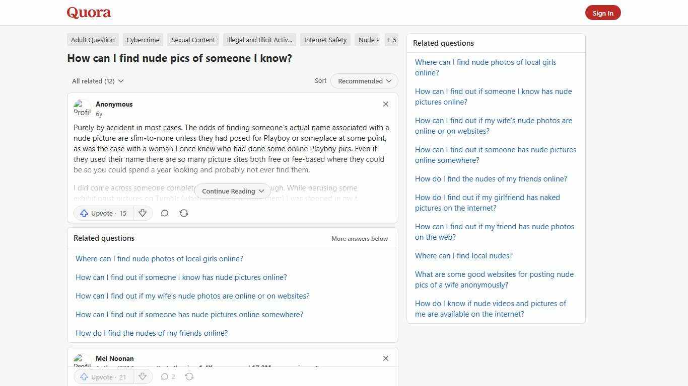 How to find nude pics of someone I know - Quora