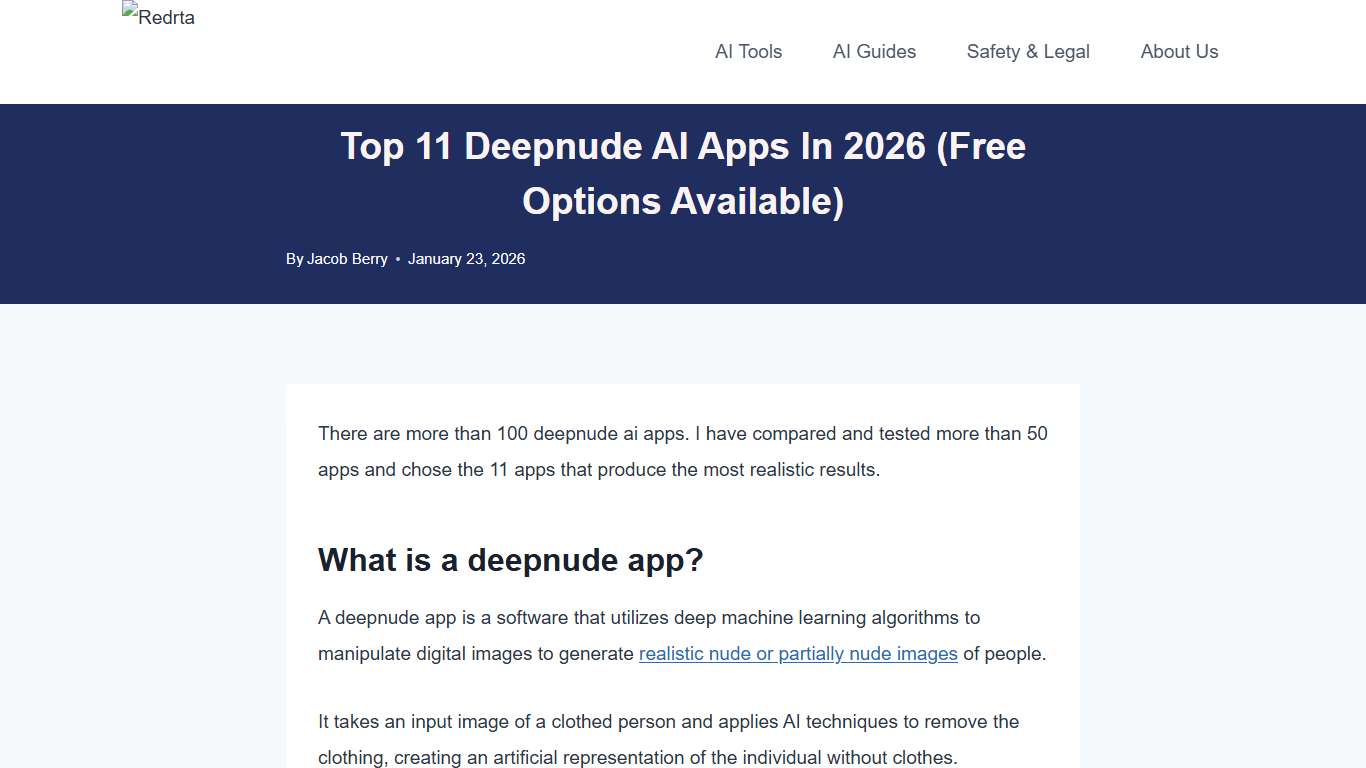 Top 11 Deepnude AI Apps In 2026 (Free Options Available) - Redrta